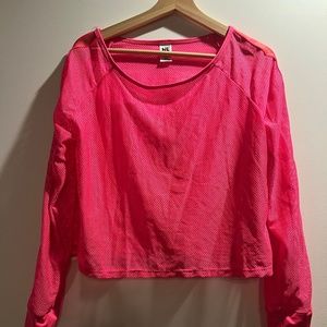 EUC Zumba long sleeve mesh pullover